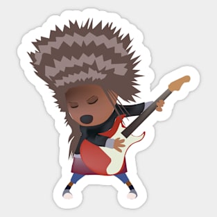 porcupine rocker Sticker